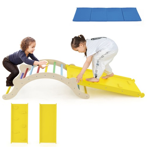 Costway wooden climber - wooden,