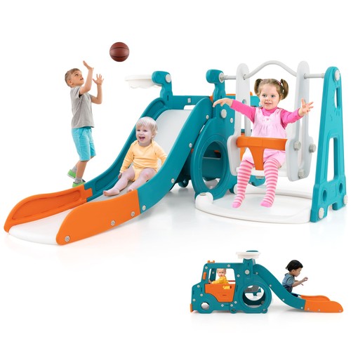 Toddler slide and swing - swing, set