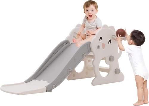 Toddler slide with basketball - slide,