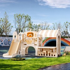 Garden Toddler Castle Slide &