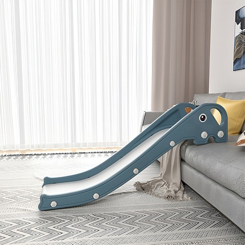 Blue kids slide toddler baby - blue,