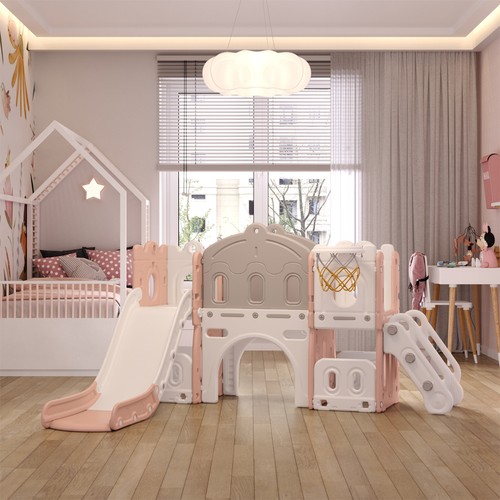 Kids play slide - play, for